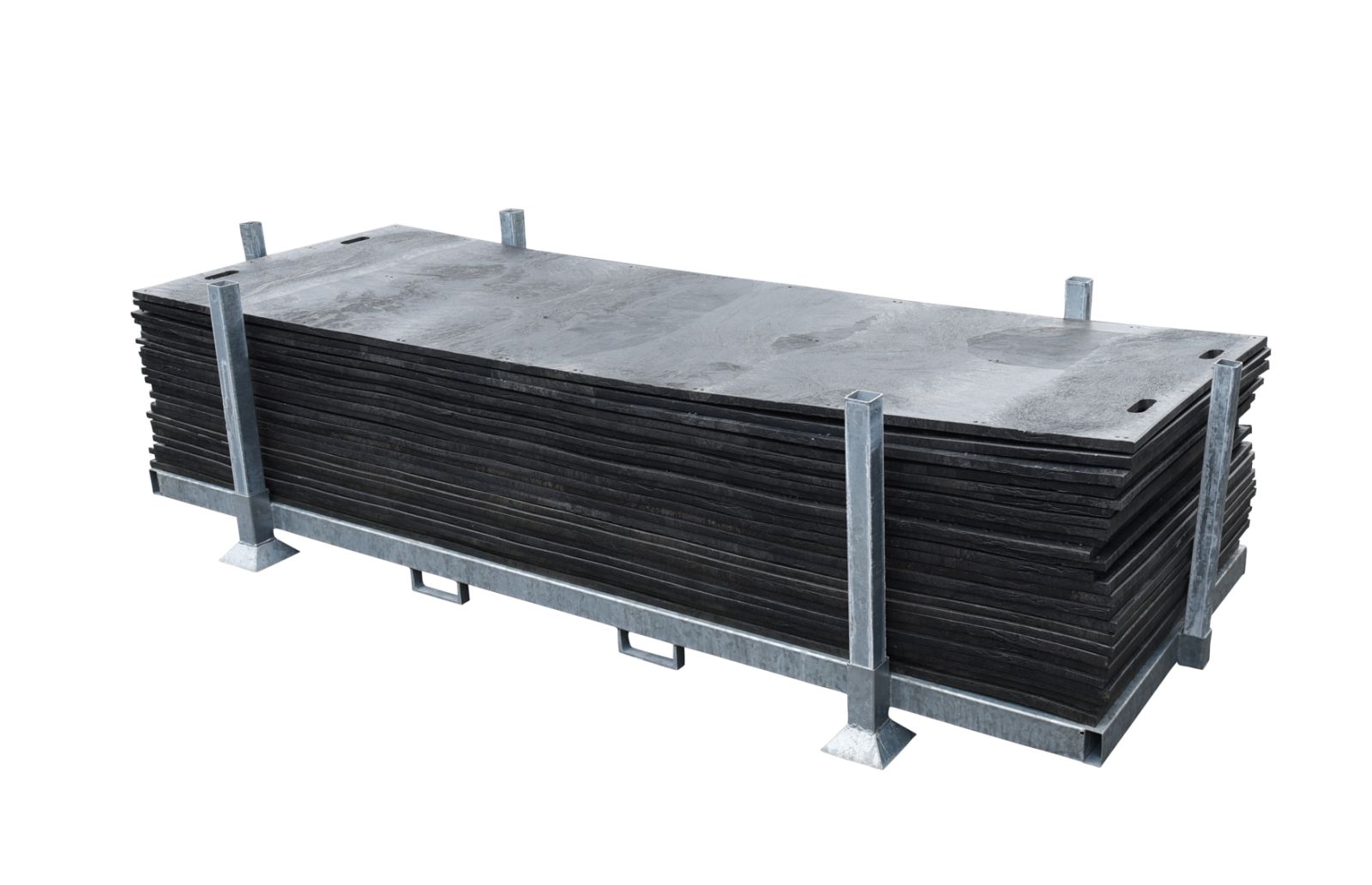 Storage box filled with ground protection mats | 300x100x2cm | OS